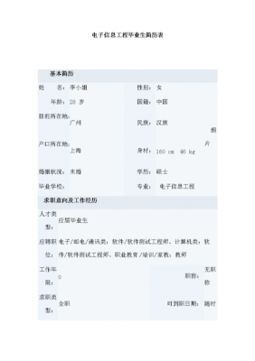 南京信息工程招生办 南京信息招生简历模板电子版